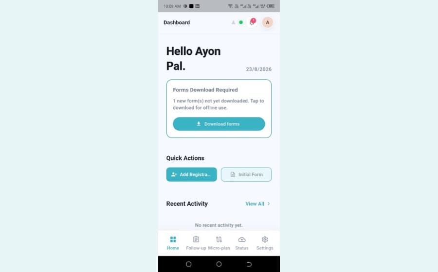 Mobile app user manual cover