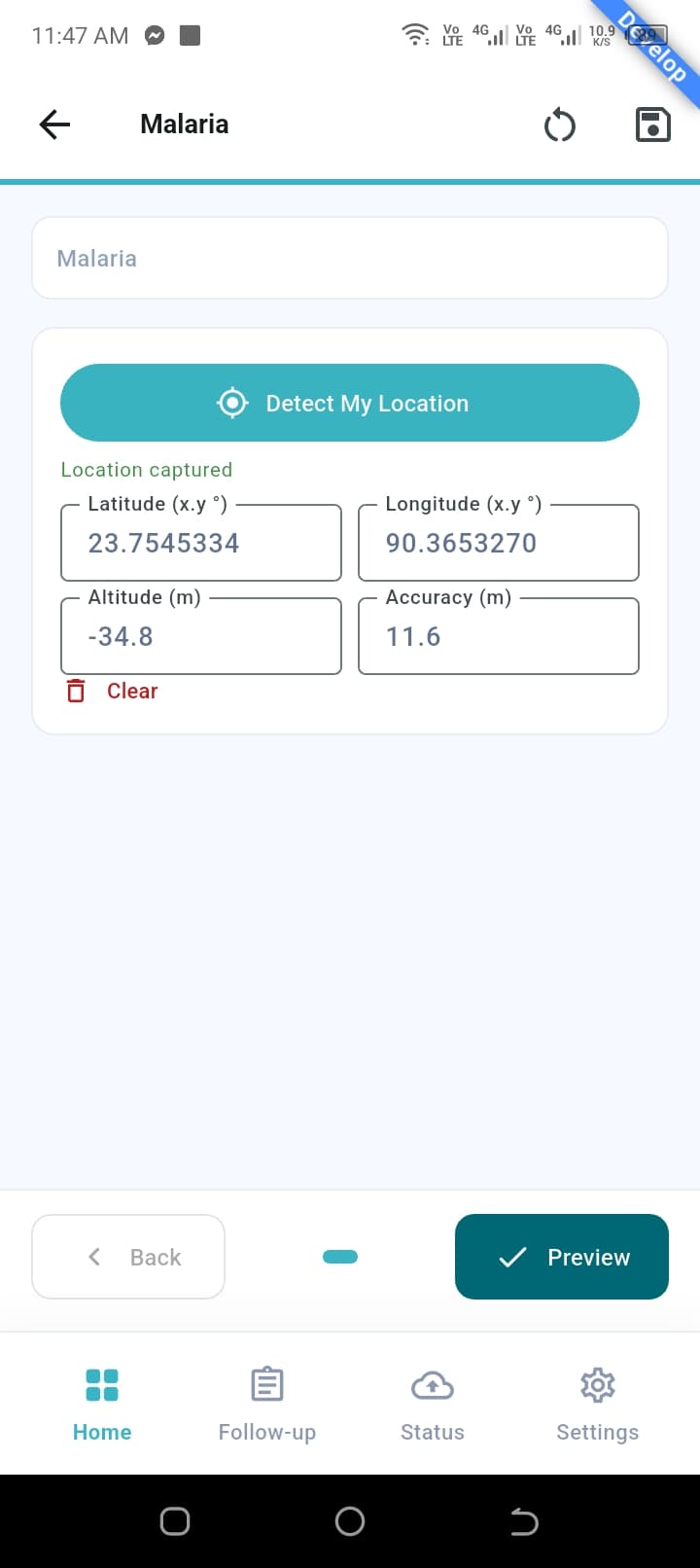 Map view appearance preview