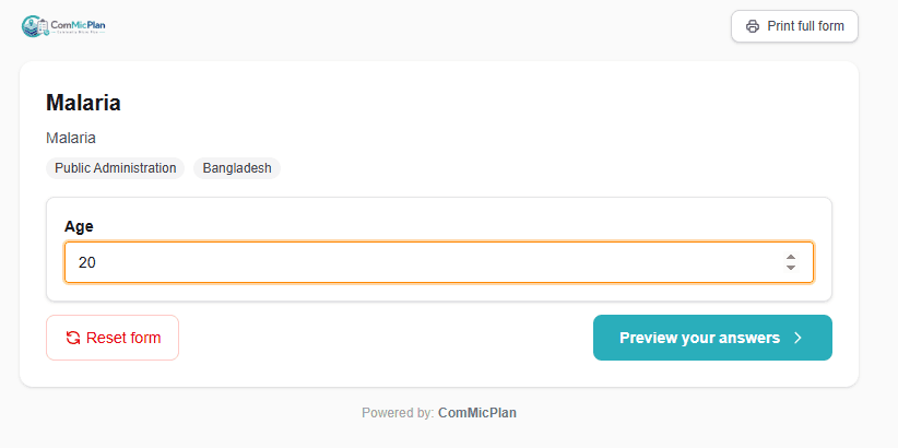 ComMicPlan preview for not equal logic with Q2 hidden