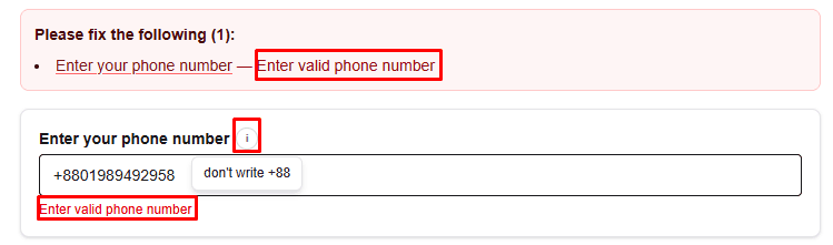 Bangladesh phone number constraint preview