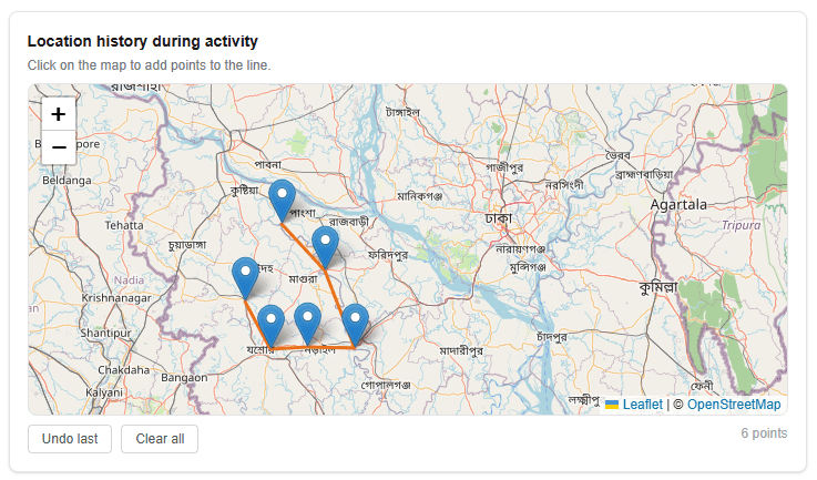 Geotrace question in the ComMicPlan form preview