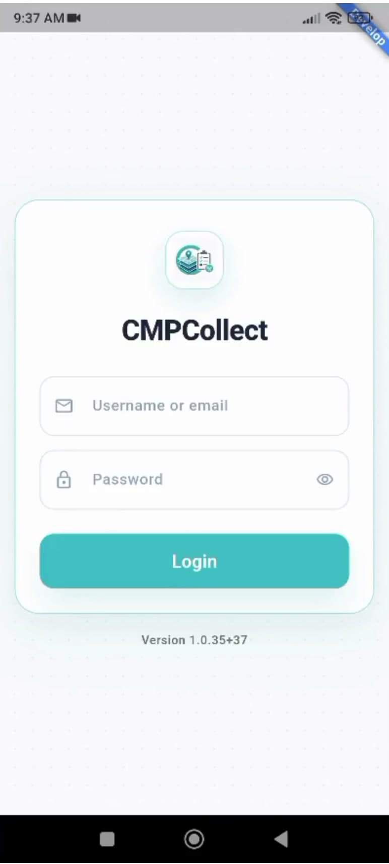 Mobile: Profile and logout cover